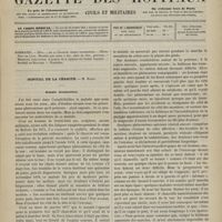 1035 - Page 1033 - Sommaire / Hôpital de la Charité. M. Hardy. Ataxie locomotrice