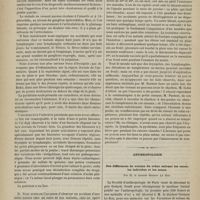 1046 - Page 1044 - Hôpital de la Pitié. M. Verneuil. I. Pyohémie à la suite d'une blessure de l'articulation d'une phalange. - II. Influence du froid sur les plaies / Anthropologie. Des différences de volume du crâne suivant les races, les individus et les sexes. Par M. le Docteur Gustave Le Bon