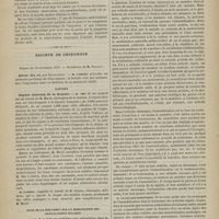 1055 - Page 1053 - Revue de la presse. Guérison rapide du coryza par l'eucalyptus globulus. (Lyon méd.) / Argyriose consécutive à de nombreuses cautérisations pharyngiennes avec le nitrate d'argent. (France méd.) / Société de chirurgie. Séance du 12 novembre 1879. Abcès des os, par Chassaignac. M. Larrey / Rapport. Onyxis ulcéreux de la Guyane. M. Sée, un rapport sur un travail de M. Morel... / Suite de la discussion sur la mobilisation des articulations malades. M. Tillaux