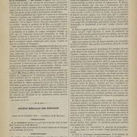 1063 - Page 1061 - Société de biologie. Séance du 15 novembre 1879. Communications. Traitement médical et hygiène de la cataracte. M. Javal / Influence du sang asphyxique sur les organes moteurs de la circulation. MM. Dastre et Morat / Société médicale des hôpitaux. Séance du 14 novembre 1879. Présentations / Communications. Curabilité des hémianesthésies compliquées d'hémiplégie motrice par les agents aestésiogènes. M. Debove
