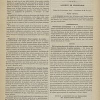 1079 - Page 1077 - Revue de la presse. Une chaîne d'or disparue dans le tissu cellulaire sous-cutané du cou. (Lyon méd.) / Diagnostic et traitement d'une rupture de vessie. (Mouvem. méd.) / Bronchite grave due à l'inhalation de vapeurs d'acide hypo-azotique. (Ab. méd.) / Migrations d'un épillet d'avoine, du pharynx au conduit auditif externe. (Berl. klin. et Lyon méd.) / Société de chirurgie. Séance du 19 novembre 1879. Place vacante / Correspondance. Ovariotomie antiseptique. M. J. Boeckel... / Lecture. De la section des nerfs ciliaires et du nerf optique, substituée à l'énucléation du globe oculaire. M. Abadie / Suite de la discussion sur la mobilisation des articulations malades. M. Berger