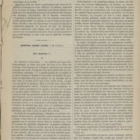 1087 - Page 1085 - Hospice de la Salpêtrière. M. Charcot. Sclérose latérale amyotrophique ; théorie du réflexe tendineux / Hôpital Saint-Louis. M. Fournier. Des alopécies