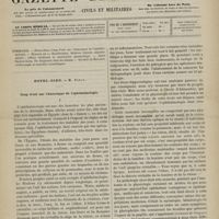 1107 - Page 1105 - Sommaire / Hôtel-Dieu. M. Panas. Coup d'oeil sur l'historique de l'ophthalmologie