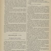 1110 - Page 1108 - Hospice de la Salpêtrière. M. Charcot. Sclérose latérale amyotrophique ; réflexe tendineux et contracture spasmodique / Asile Sainte-Anne. M. Ball. Du diagnostic chez les aliénés. (Leçon recueillie et rédigée par M. le Docteur Grellety...)