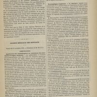 1125 - Page 1123 - Faculté de médecine de Paris. M. Laboulbène. Cours d'histoire de la médecine. (Leçon d'ouverture recueillie par M. A. Routier) / Société médicale des hôpitaux. Séance du 27 novembre 1879. Communications. Application des aesthésiogènes au traitement des anesthésies d'origine cérébrale. M. Laboulbène / Du pemphigus congénital. M. Hervieux