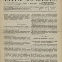 1131 - Page 1129 - Sommaire / Paris, le 8 décembre 1879 / Hôpital de la Charité. M. Gosselin. I. Cancer de l'utérus : douleurs, vomissements. - II. Chute de l'utérus : allongement considérable