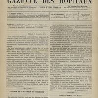 1139 - Page 1137 - Sommaire / Paris, le 10 décembre 1879 / Séance de l'Académie de médecine. [Dr Victor Revillout] / Hôtel-Dieu. M. Panas. Coup d'oeil sur l'historique de l'ophthalmologie