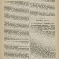 1157 - Page 1155 - Hospice de la Salpêtrière. M. Charcot. Contracture spasmodique permanente ; transfert ; syncinésie ; athétose ; chorée post-hémiplégique. Faisceau pyramidal / Société de biologie. Séance du 13 décembre 1879. Section intra-crânienne du nerf facial. M. Bochefontaine / Action comparative de la vératrine et du curare. M. Bochefontaine