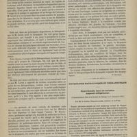 1173 - Page 1171 - Revue clinique hebdomadaire. La dyspepsie ; indications thérapeutiques et traitement / Physiologie pathologique et thérapeutique. Hyperthermie dans les maladies. Appareil réfrigérateur. (Communication faite à la Société de biologie le 6 décembre 1879) ; par M. le Docteur Dumontpallier...