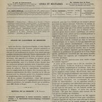 1187 - Page 1185 - Sommaire / Séance de l'Académie de médecine. [Dr Victor Revillout] / Hôpital de la Charité. M. Gosselin. I. Chancre syphilitique et bubon strumeux ; roséole et eczéma. - II. Ophthalmie blennorrhagique ; traitement par l'alcool