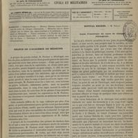 0091 - Page 81 - Sommaire / Séance de l'Académie de médecine / Hôpital Necker. M. Trélat. Leçon d'ouverture du cours de clinique chirurgicale
