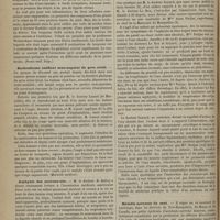 0198 - Page 188 - Revue de la presse. Un cas de filaire de Médine. (Presse méd. belge) / Enchondrome ossifiant sous-unguéal du gros orteil. (Marseille médical) / Asphyxie des nouveau-nés (Revue méd.-chir. des mal. des femmes) / Maladie nerveuse du saut