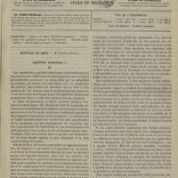 0021 - Page 9 - Sommaire / Hôpital du Midi. M. Charles Mauriac. Syphilides muqueuses