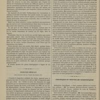 0034 - Page 22 - Société de biologie. Séance du 23 décembre 1882. Communications. Indépendance des contractions de l'utérus et du système cérébro-spinal. M. Dembo / Inspection médicale des écoles de la ville de Paris / Chronique et nouvelles scientifiques. Distinctions honorifiques