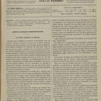 0045 - Page 33 - Sommaire / Revue clinique hebdomadaire. La fièvre typhoïde en Tunisie