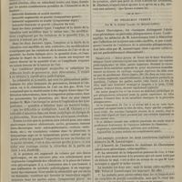 0047 - Page 35 - Revue clinique hebdomadaire. Sur quelques bruits de percussion thoracique / Du phlegmon osseux ; par M. le Docteur Larger...