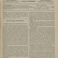0069 - Page 57 - Sommaire / Revue clinique hebdomadaire. Pneumonie traitée par les saignées coup sur coup
