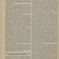 0070 - Page 58 - Revue clinique hebdomadaire. Pneumonie traitée par les saignées coup sur coup / Tumeurs cérébrales. Rétraction de l'aponévrose palmaire. Atrophie musculaire progressive