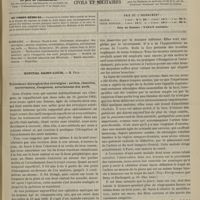 0101 - Page 89 - Sommaire / Hôpital Saint-Louis. M. Péan. Traitement chirurgical des névralgies : section, résection, cautérisation, élongation, arrachement des nerfs