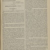 0111 - Page 99 - Séance de l'Académie de médecine. Les plaies par armes à feu, dites plaies en séton [Jules Guérin] / Hôpital de la Charité. M. Hardy. De la chlorose