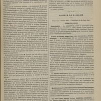 0137 - Page 125 - Académie de médecine. Séance du 6 février 1883. Discussion sur la fièvre typhoïde. M. Colin / Société de biologie. Séance du 3 février 1883. Communications. Calorimètre. M. d'Arsonval / Action du champ magnétique sur les réactions d'ordre chimique. M. d'Arsonval / Modifications des fibromes utérins pendant la grossesse. M. Deléris / La mort sans agonie ou par inhibition cérébrale. M. Brown-Séquard