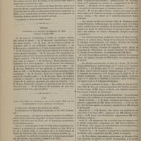 0162 - Page 150 - Académie de médecine. Séance du 13 février 1883. Discussion sur la fièvre typhoïde. M. Vulpian, extrait d'une lettre de M. le Professeur Teissier... / Thèses soutenues à la Faculté de médecine de Paris pendant l'année 1883 / Loi ayant pour objet de modifier la loi du 14 juillet 1856 sur les établissements d'eaux minérales naturelles / Chronique et nouvelles scientifiques. Faculté de médecine de Paris / Concours de l'agrégation, section de médecine