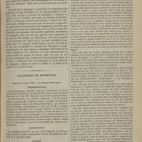 0233 - Page 221 - Clinique des départements. Gangrène du scrotum. Dénudation complète des testicules. Anaplastie par la méthode française. Réunion immédiate. Par M. le Docteur Rascol... / Académie de médecine. Séance du 6 mars 1883. Correspondance / Présentation / Lecture / Suite de la discussion sur la fièvre typhoïde. M. Vulpian