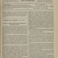0245 - Page 233 - Sommaire / Hôpital de la Charité. M. Desprès. Castration à gauche. Hypertrophie compensatrice du testicule à droite