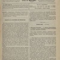 0253 - Page 241 - Sommaire / Séance de l'Académie de médecine / Hôtel-Dieu. M. Richet. I. Chondrome parotidien. - II. Ulcères hémorroïdaires. III. Fissure à l'anus, contracture des fibres circulaires du rectum, dilatation et incision