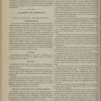 0256 - Page 244 - Hydrologie. Étude sur l'eau ferrugineuse bicarbonatée d'Orezza (Corse). Par M. le Docteur Durand-Fardel / Académie de médecine. Séance du 13 mars 1883. Correspondance / Lecture / Élection / Suite de la discussion sur la fièvre-typhoïde. M. Bouley