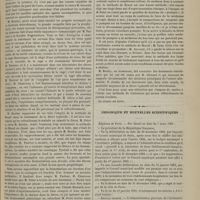 0257 - Page 245 - Académie de médecine. Séance du 13 mars 1883. Suite de la discussion sur la fièvre-typhoïde. M. Bouley / Chronique et nouvelles scientifiques. Hôpitaux de Paris