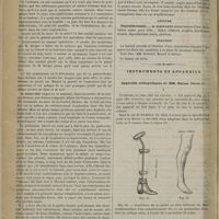 0264 - Page 252 - Société de chirurgie. Séance du 14 mars 1883. Communications. Gastro-stomie. M. Tillaux / Lecture. Thyroïdectomie. M. Schwartz / Élection / Instruments et appareils. Appareils orthopédiques de MM. Rainal Frères