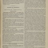 0313 - Page 301 - Société de biologie. Séance du 31 mars 1883. Communications. Greffe osseuse. M. Ollier..., un fait de Mac-Evel / Société de chirurgie. Séance du 28 mars 1883. Communications. Hypertrophie des petites lèvres. M. Pamard... / Corps étrangers enserrant la verge. M. Pamard / Hernie inguinale congénitale. M. Th. Anger / Suite de la discussion sur l'influence des diathèses sur le traumatisme. M. Desprès