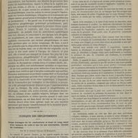 0319 - Page 307 - Hôpital du Midi. M. Charles Mauriac. Phagédénisme syphilitique / Clinique des départements. Corps étranger de 21 centimètres et demi de long, muni d'un tampon de toile à une de ses extrémités, extrait de l'estomac. Par M. le Docteur Gérard...