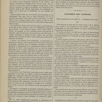 0336 - Page 324 - Obstétrique. Accouchement prématuré provoqué chez une femme dont le bassin mesure 9 centimètres sans déduction. Application du forceps au détroit supérieur. Enfant vivant. Suites de couches normales. Par le Docteur Triaire... / Académie des sciences. Séance annuelle du 2 avril 1883. M. G. Hayem : Leçons sur les modifications du sang sous l'influence des agents médicamenteux et des pratiques thérapeutiques