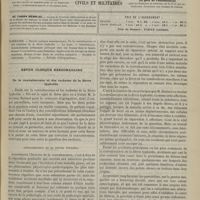 0349 - Page 337 - Sommaire / Revue clinique hebdomadaire. De la convalescence et des rechutes de la fièvre typhoïde