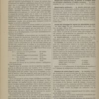 0360 - Page 348 - Emploi des cyanures d'or, d'argent et de platine en injections sous-cutanées dans le traitement des atrophies papillaires ataxiques. Par M. le Docteur Galezowski / Société de biologie. Séance du 7 avril 1883. Communications. Emploi des cyanures d'or, de platine et d'argent dans les atrophies papillaires d'origine ataxique. M. Galezowski / Hémorragies cérébrales. M. Brown-Séquard / Action des mélanges de vapeur de chloroforme et d'air. M. Paul Bert / Présence du cuivre dans le cacao. M. Galippe / Expériences relatives à l'étude graphique de la respiration chez l'homme, à l'aide d'un nouveau pneumographe (pneumographe buccal, aérographe). M. Bloch