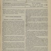 0397 - Page 385 - Sommaire / Revue clinique hebdomadaire. Tuberculose : ses rapports avec l'inflammation