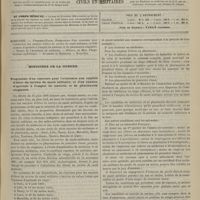 0413 - Page 401 - Sommaire / Ministère de la guerre. Programme d'un concours pour l'admission aux emplois d'élève du service de santé militaire, et d'un examen d'aptitude à l'emploi de médecine et de pharmacien stagiaires