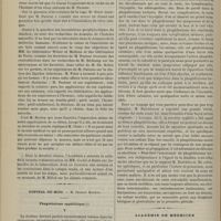 0416 - Page 404 - Séance de l'Académie de médecine / Hôpital du Midi. M. Charles Mauriac. Phagédénisme syphilitique / Académie de médecine. Séance du 1er mai 1883. Correspondance