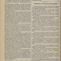 0426 - Page 414 - Société de médicale des hôpitaux. Séance du 27 avril 1883. Communications. De l'angine ulcéreuse dans la fièvre typhoïde. M. Duguet / Pseudo-paralysie du bras chez un enfant nouveau-né, due aux altérations osseuses de la syphilis héréditaire. M. Troisier / Thèses soutenues à la Faculté de médecine de Paris pendant l'année 1883 / Chronique et nouvelles scientifiques. Faculté de médecine de Paris
