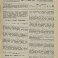 0429 - Page 417 - Sommaire / Séance de l'Académie de médecine / Hôpital de la Clinique. M. Depaul. I. Fausse couche à quatre mois et demi. - II. Rétrécissement du bassin, céphalotripsie. - III. Rétrécissement du bassin, forceps