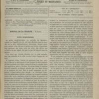 0445 - Page 433 - Sommaire / Hôpital de la Charité. M. Hardy. Goitre exophtalmique