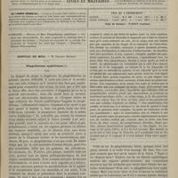 0469 - Page 457 - Sommaire / Hôpital du Midi. M. Charles Mauriac. Phagédénisme syphilitique