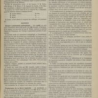 0481 - Page 469 - Académie de médecine. Séance du 22 mai 1883. Communications. Microbie. Inoculations charbonneuses. M. Pasteur / Élection / Rapports. Étoupe à pansement antiseptique. M. Labbé, au nom d'une commission dont il fait partie avec MM. Gosselin et Rochard, sur une note lue par M. Weber... / Prophylaxie de la fièvre typhoïde. M. Rochard, au nom de la commission dont il fait partie avec MM. Hardy, Fauvel, Bergeron et Colin / Fièvres paludéennes (causus). M. Léon Colin, au nom d'une commission dont il fait partie avec MM. Leroy de Méricourt et Laboulbène, sur le travail de M. Luc Bellos...