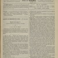 0509 - Page 497 - Sommaire / Faculté de médecine de Paris. M. Laboulbène. Histoire de la rage. (Leçons recueillies par M. le Docteur O. Guillier)