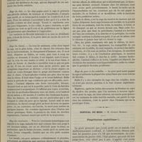 0527 - Page 515 - Faculté de médecine de Paris. M. Laboulbène. Histoire de la rage. (Leçons recueillies par M. le Docteur O. Guillier) / Hôpital du Midi. M. Charles Mauriac. Phagédénisme syphilitique