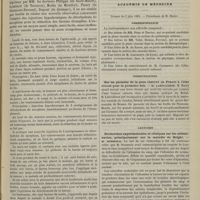 0529 - Page 517 - Clinique des départements. Traitement des hernies étranglées par les injections de chlorhydrate de morphine. Par M. le Docteur Pujos... / Académie de médecine. Séance du 5 juin 1883. Correspondance / Communication. Sur un parasite de la peau observé en France à l'état vivant pour la première fois. M. Laboulbène / Lectures. Recherches expérimentales et cliniques sur les albuminuries, principalement sur la maladie de Bright. M. Semmola