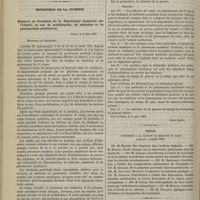 0538 - Page 526 - Ministère de la marine et des colonies. Concours pour l'admission dans le corps de santé de la marine / Ministère de la guerre. Rapport au Président de la République française sur l'emploi, en cas de mobilisation, de médecins et de pharmaciens auxiliaires / Thèses soutenues à la Faculté de médecine de Paris pendant l'année 1883 / Chronique et nouvelles scientifiques. Concours de l'agrégation