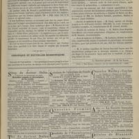 0547 - Page 535 - Revue bibliographique. Petite flore parisienne, par M. le Docteur E. Bonnet / Chronique et nouvelles scientifiques. Concours de l'agrégation / Faculté de médecine de Lyon / Faculté de médecine de Nancy / École de médecine de Poitiers